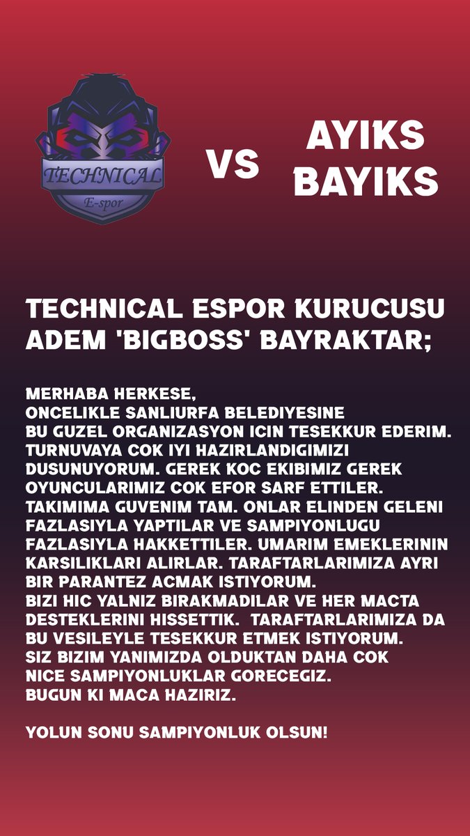 Technical E-Spor tweet media