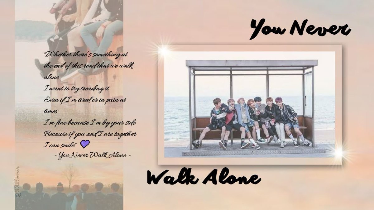 BTSEditUniverse's tweet photo. 💜 - You Never Walk Alone - 💜
                          |
   ✨ (Desktop Edit Version) ✨

[@BTS_twt #YouNeverWalkAlone #5YearsWithYouNeverWalkAlone #5YearsWithSpringDay #BTSARMY #BTS #방탄소년단 #YNWA #BTS_Edit #DesktopEdit] https://t.co/j2ASvdkm5X