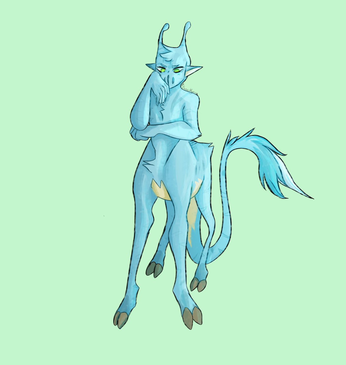 GucciHyena's tweet photo. I genuinely cannot remember the last art piece u posted here. So have an aximili LOL 
#animorphs #aximili #ArtistOnTwitter #art #fanart #animorphsfanart #digitalart #furryartist #andalite https://t.co/iTX8B3518t