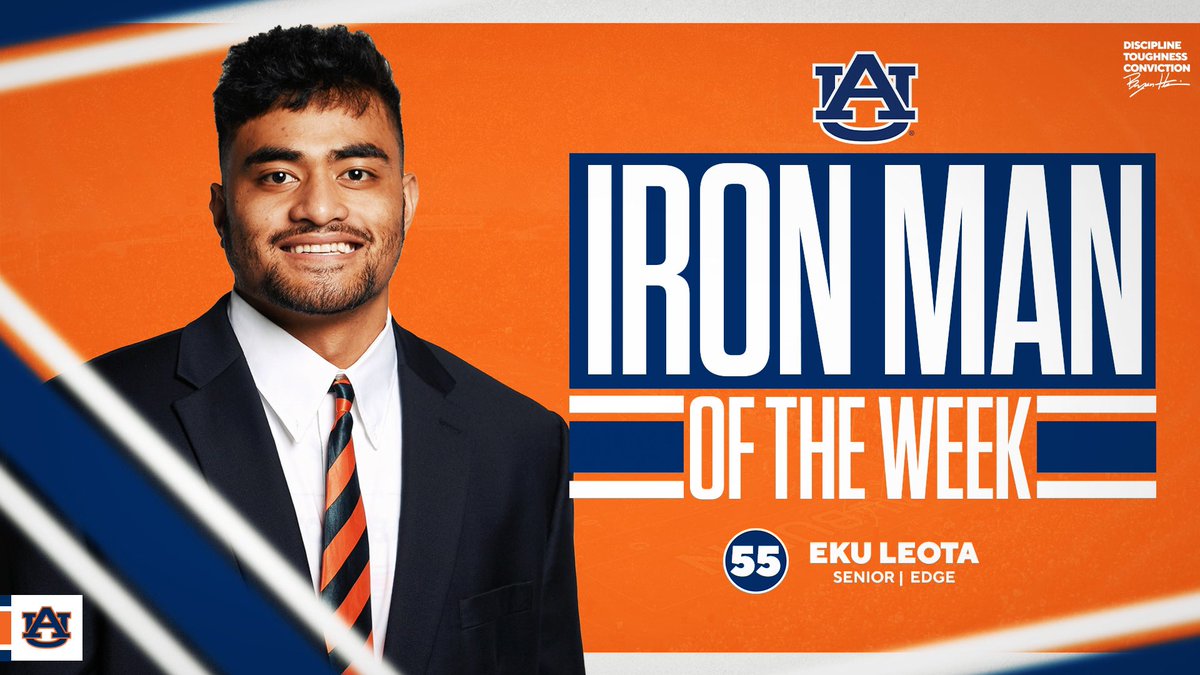 AU_Strength's tweet photo. Week 4 Iron Man of the Week goes to @ekuleota and @lukedeal86 . Both dominated the training program and raised the level of competition! #TEAM #WDE 💪🦅 https://t.co/tRaEfn3aF7