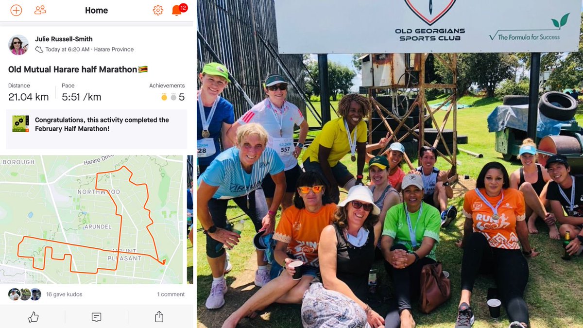JulieRusmith's tweet photo. Old Mutual Harare half marathon🇿🇼 #roadrunning #mycity #runningcrew #feltgood #twooceansloading https://t.co/sasw1v5R9R