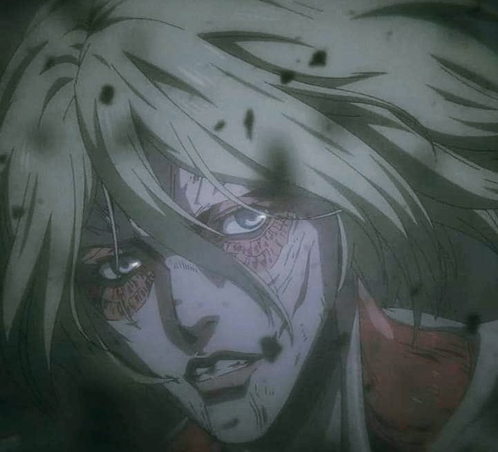 CazadoraJ1's tweet photo. Hoy en el capítulo " Deshielo" de Shingeki no kioyin / Attack on Titan veremos después de mucho tiempo a Annie Leonhart , alias, la titán hembra~❤️🌹💛🌹❤️ 
#AttackonTitanFinalSeason https://t.co/2Br251yfAo