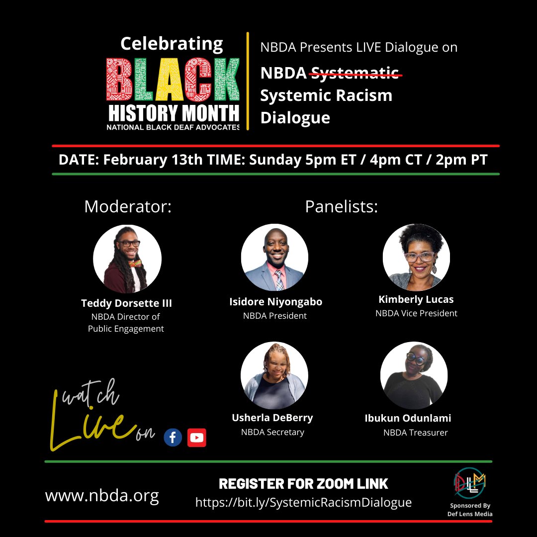 Click here to read the latest E-Newsletter and read updates from NBDA! Don't forget to tune in tonight for NBDA Systemic Racism Dialogue, LIVE on FB/YouTube and Zoom! - mailchi.mp/nbda/take-acti…