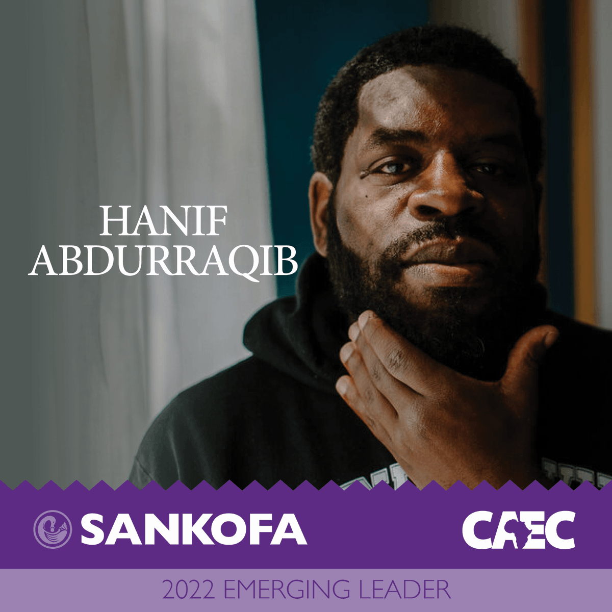 caeclead's tweet photo. Congratulations to Hanif Abdurraqib, American poet and one of our Sankofa 2022 Emerging Leadrers!
Join us in celebration for Sankofa 2022: Celebration of Leadership
Tuesday, February 22, 2022 at 7:30PM
Watch live on NBC4
#Sankofa2022 #CAEClead #BlackHistoryMonth
@NifMuhammad https://t.co/evdmcZofBs