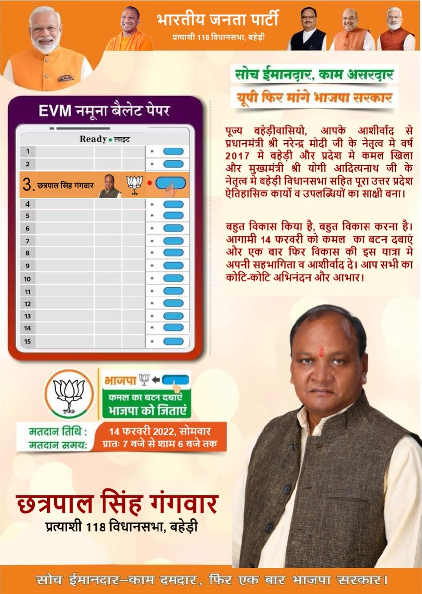 Chhatrapal Singh Gangwar tweet media