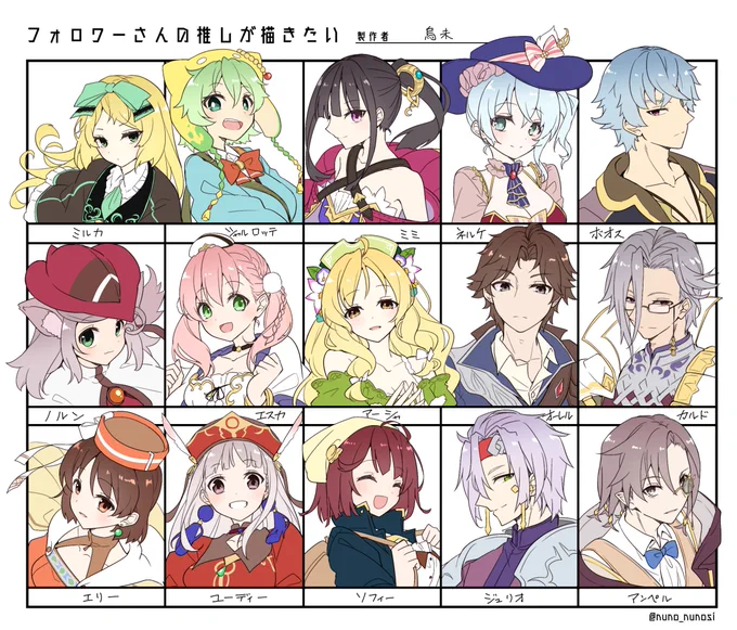で↓っき→た↑ーぁ
枠増やしたら余ったので勝手に追加しました。リプありがとうございました!
#フォロワーさんの推しが描きたい 