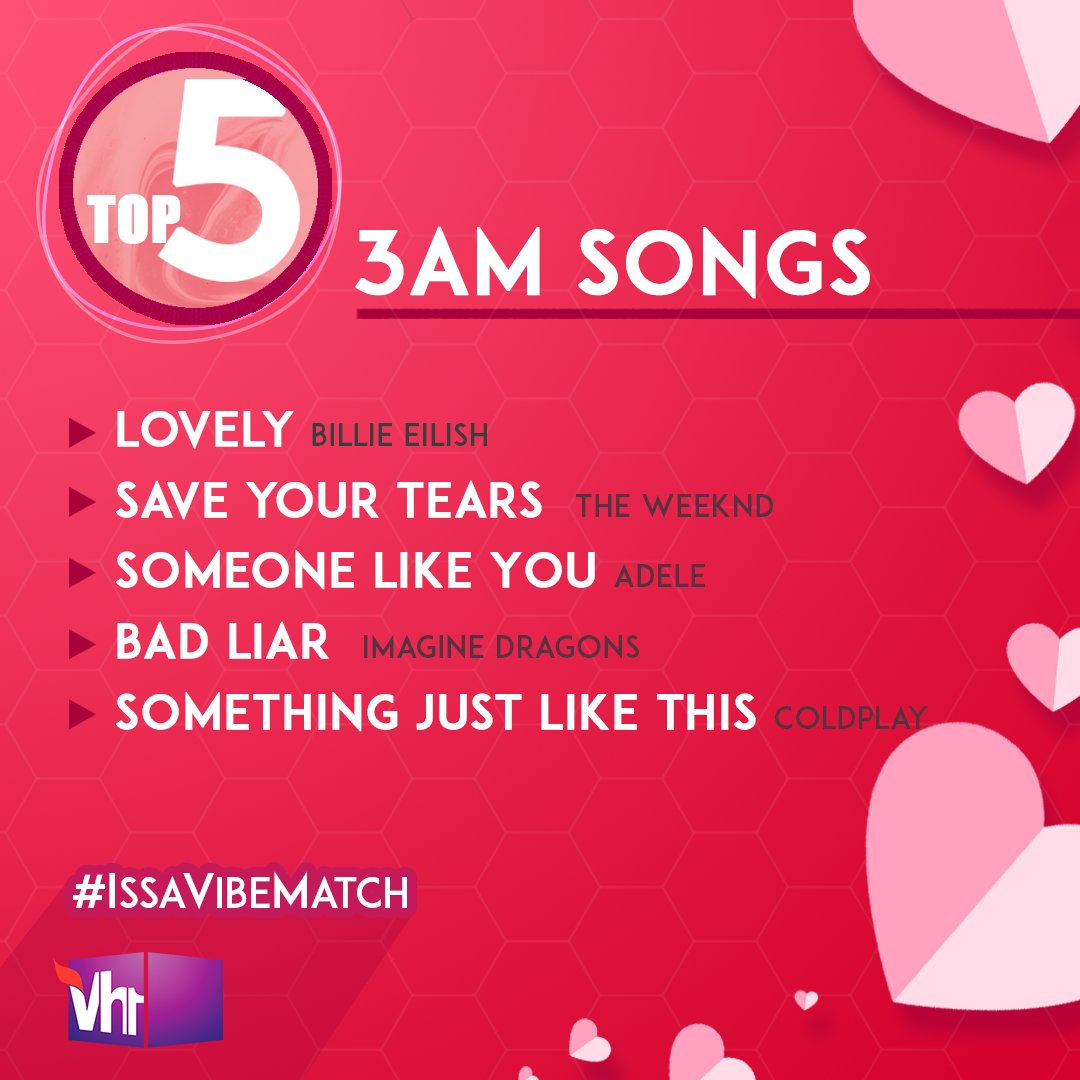 vh1india's tweet photo. Late night music that sets our mood right.
Tell us about your top five songs. If you share in the comments, you might even find your song partner right now!
#IssaVibeMatch #Vh1India #ValentinesDay https://t.co/V5gePyCE79