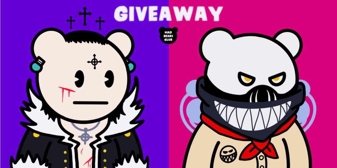 MADBEAR_CLUB's tweet photo. MAD BEAR GIVEAWAY 🎁🐻 @ParasHQ
React 🎉 in giveaway chanel in discord let’s go !!!! 

Discord : https://t.co/xHc8QnkPHR

#NEAR #NEARProtocol #nearNFTs #PARASnft https://t.co/dV2G2N6d8V
