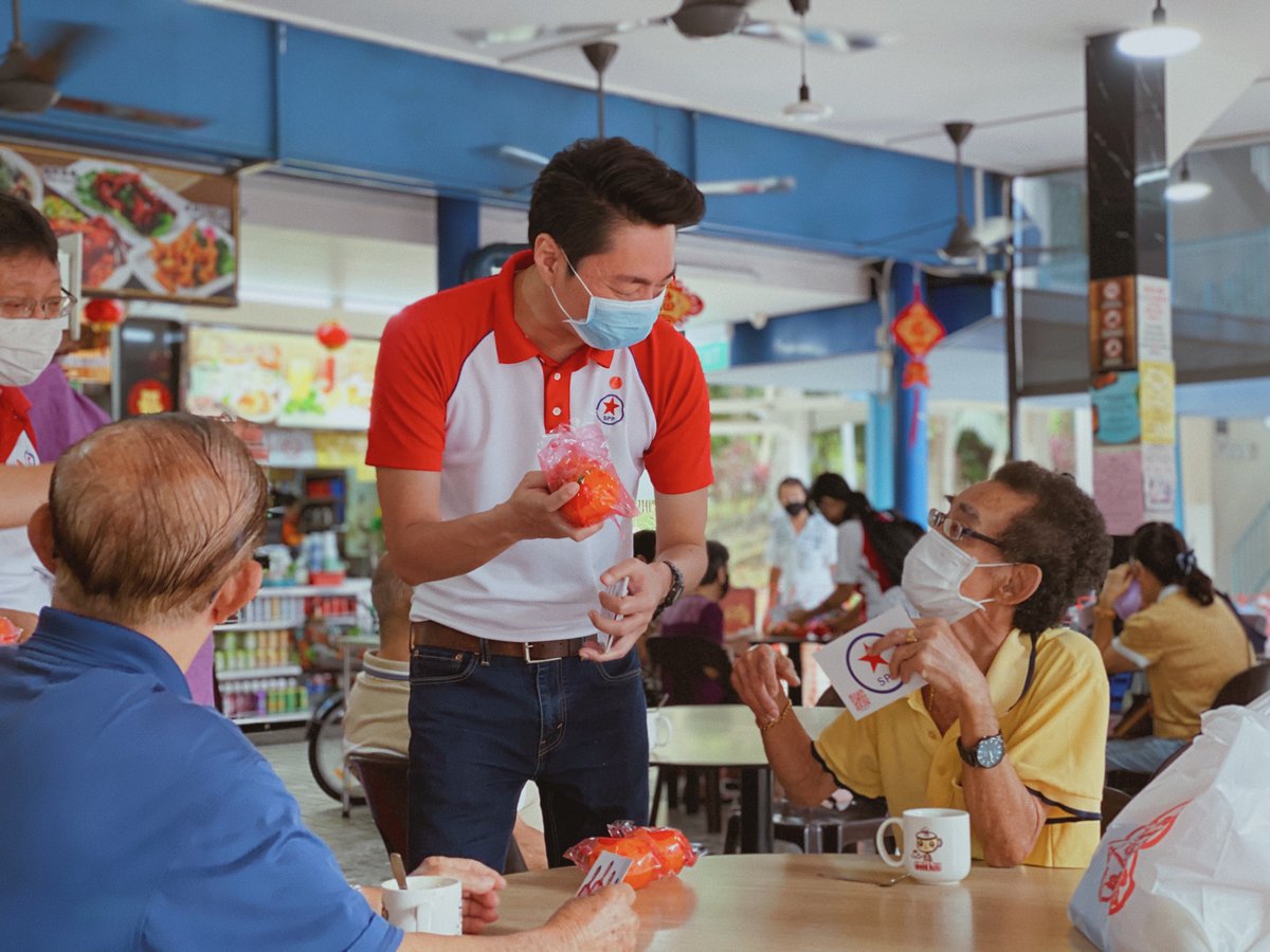 SPP_SG's tweet photo. Part 1 of 3: During our outreach, some residents asked why the elections are happening again this soon. We had to explain that it won't be for another few years. It's just that we never stop working!

Here is the team in action in Toa Payoh this morning. https://t.co/5SDnIzeTbr