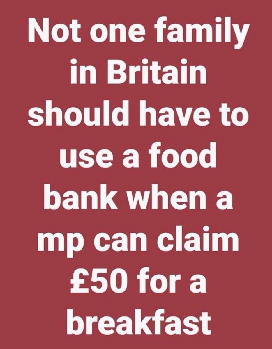 lindambroadley's tweet photo. Huge increase in food banks while they eat like kings. #JohnsonOut20 https://t.co/x68p3rvldG