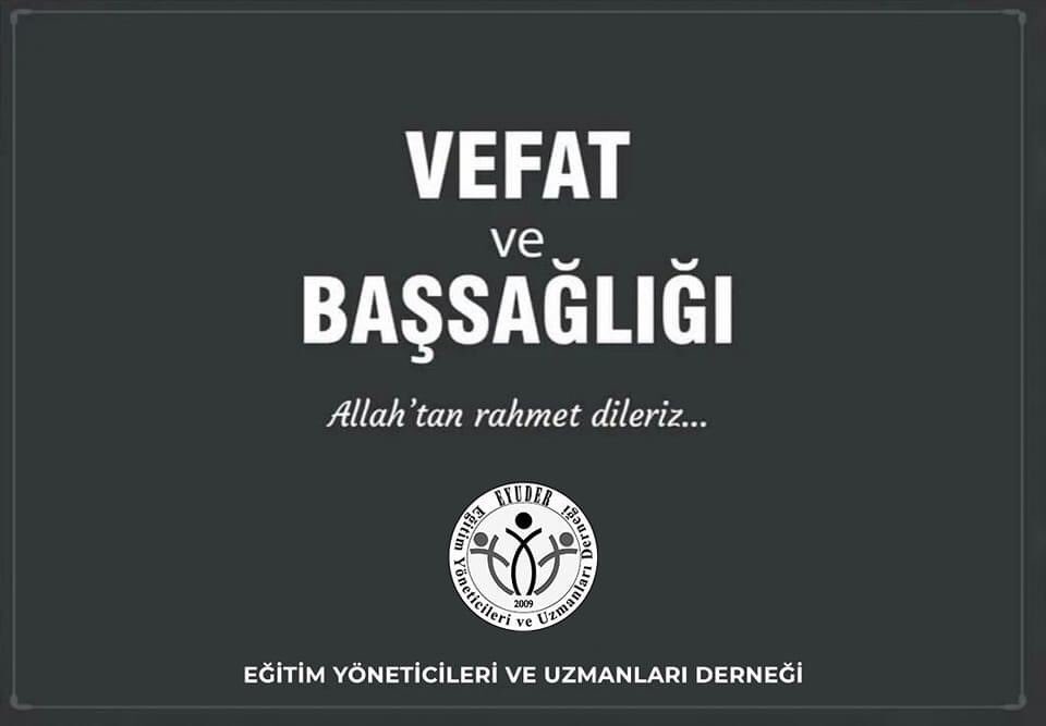 EYUDER #Azerbaycan Ülke Temsilcimiz Sayın Gulnura Babashova  ' nın Kıymetli Eşinin Vefatını büyük  bir üzüntü ile öğrenmiş olduk.
Mekanı Cennet Olsun.
Gülnura Hanım ve tüm ailesine sabırlar dileriz.