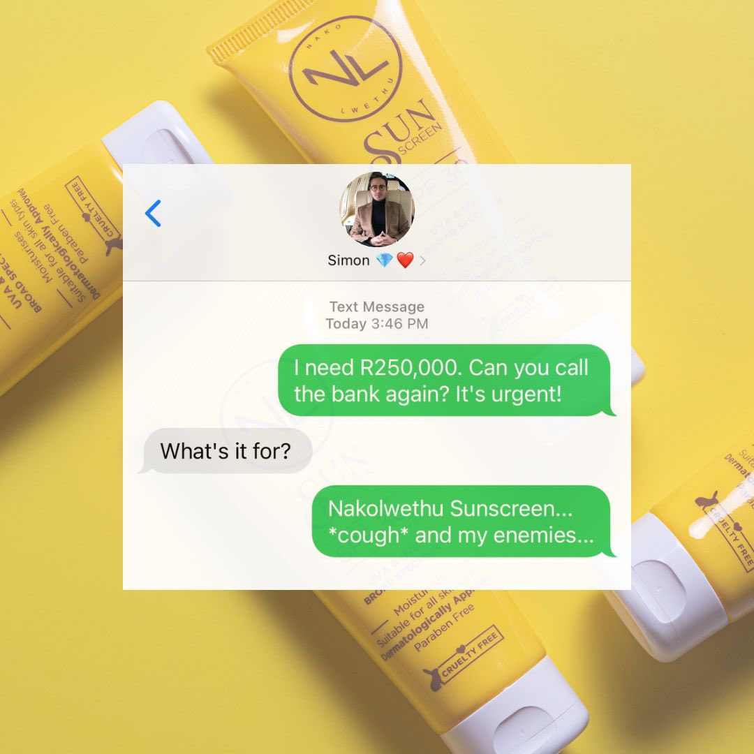 NakolwethuS's tweet photo. Send money now for Nakolwethu Sunscreen, MY ENEMIES ARE AFTER ME π
.
#TheTinderSwindler #PostLikeSimon https://t.co/rVy4NpAcg6