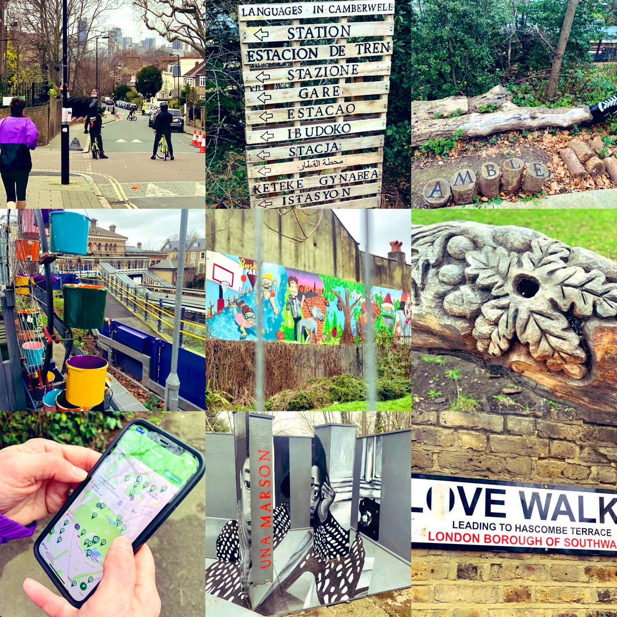 evefrancisholt's tweet image. The view from my run this morning around Camberwell #London. Kids enjoying quiet street to BMX, families enjoying the parks &amp;amp; trails, lots of street art added joy to the journey &amp;amp; positive nudges to walk, wheel, connect, learn, take notice &amp;amp; be active. #ActiveEnvironments