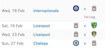 FPLDougal's tweet photo. 1. FIXTURE CONGESTION

Salah tends to start all league games and play 90, but the double gameweek sandwiches the EFL Cup final and a Round of 16 CL game.

Salah played 90 in all the knockout CL games last season and will most certainly play 90 in the EFL Cup final. https://t.co/RU3A95hYq9