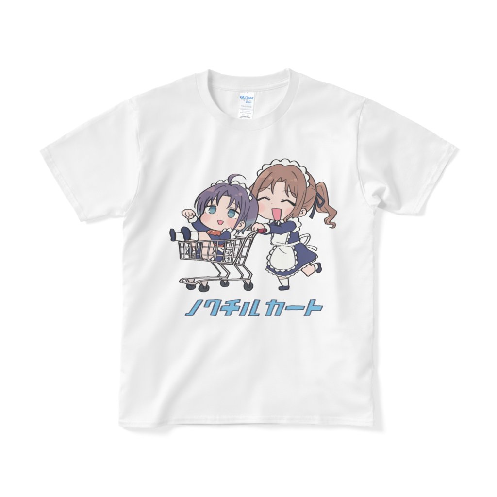 浅倉透 「浅倉透と市川雛菜がカートで疾走するTシャツとスウェットを作りました。
キミもショ」|四月しづきのイラスト