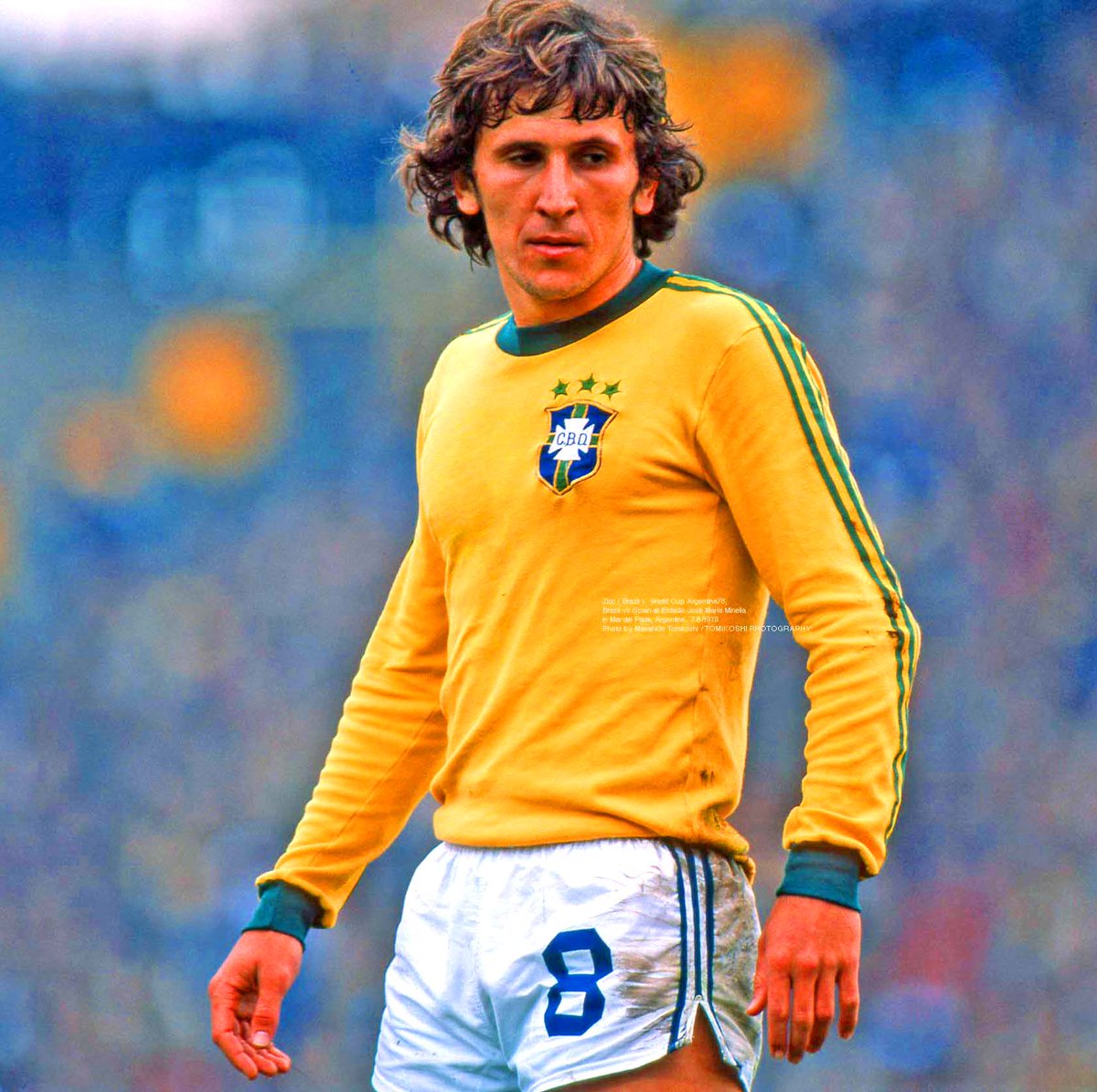 Zico ( Brazil ) World Cup Argentina78 , Brazil vs Spain0-0 at Mar