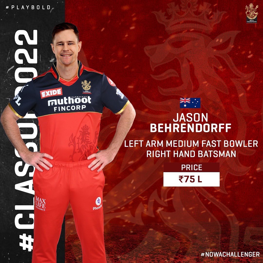 RCBTweets's tweet photo. #PlayBold #WeAreChallengers #IPLMegaAuction #IPL2022 https://t.co/RWZVtBLzV2