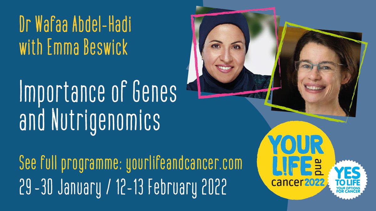 Such a fascinating session with Dr Wafaa Abdel-Hadi &amp; Emma Beswick @LifecodeGx If you missed the live presentation, you can catch up with the recordings at you leisure Lots more to come today - see the full programme at: bit.ly/YLC_22 #cancercare #cancer