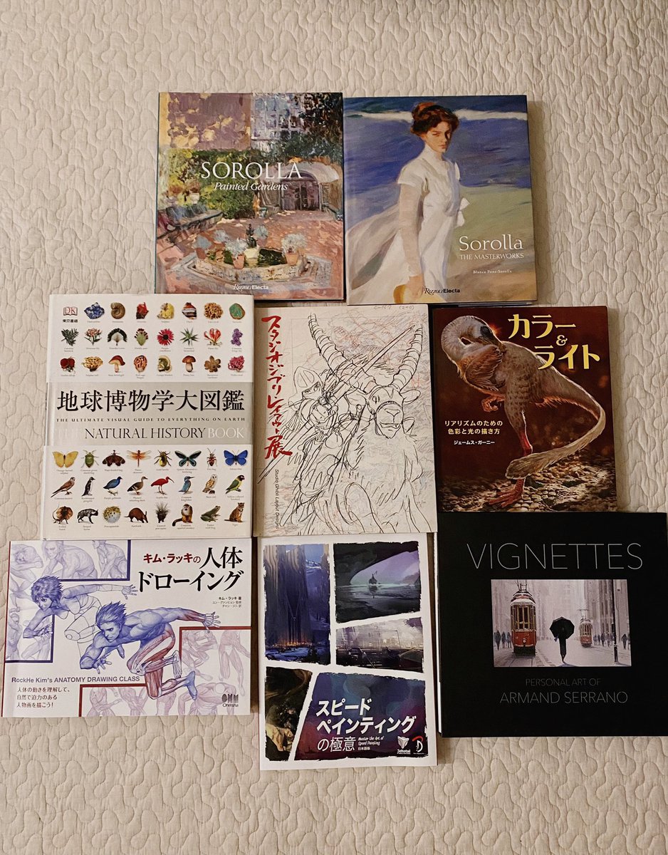 アート系だと繰り返しよく見るのがこの辺かな…画集は絞れないですね…😂 