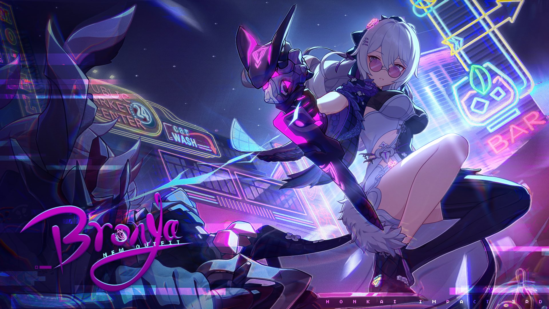 Bronya Silverwing: N-EX Heart of the Night - Honkai Impact 3rd Minecraft Skin