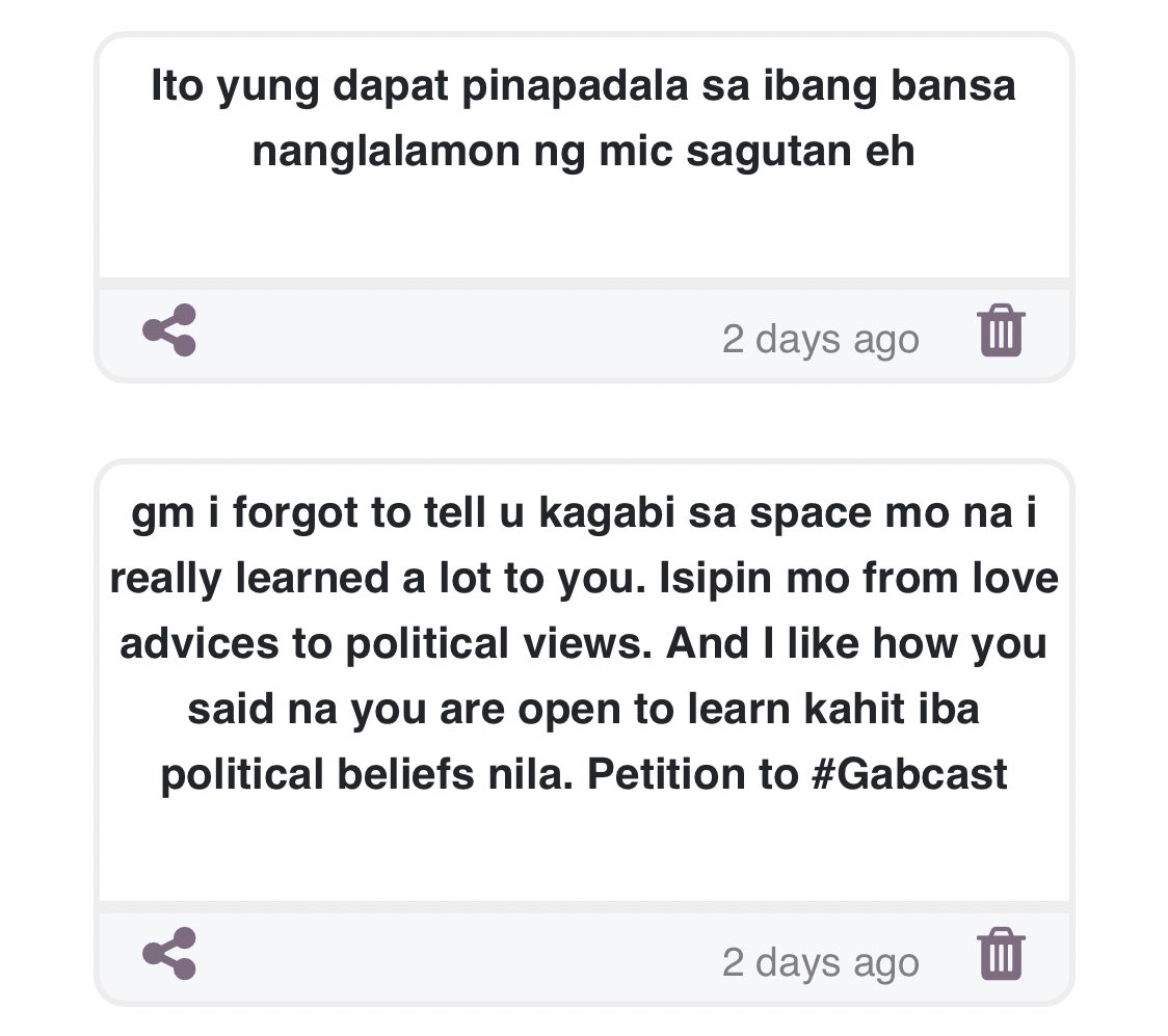 shngbrl__'s tweet photo. another feedback from our space!!! thank you so much we really appreciated it. #GABCast soon 🤗 https://t.co/D1tJ7a3WjT