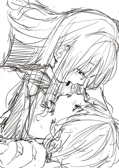 バレンタインやんと思って急いで下書き描いた百合がえちぃ…… 