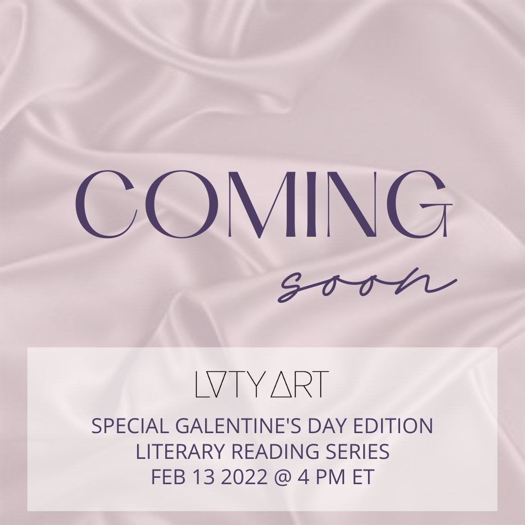 lvtyart's tweet photo. #1544 Virtual Reading w/Author Simone Kelly

Sunday, February 13, 2022
4:00 PM  5:00 PM

Lvty Art's second edition of a quarterly reading series for creative writers. 

#virtualreadingseries #lvtyart #simonekelly #galentines https://t.co/673fIByLgi