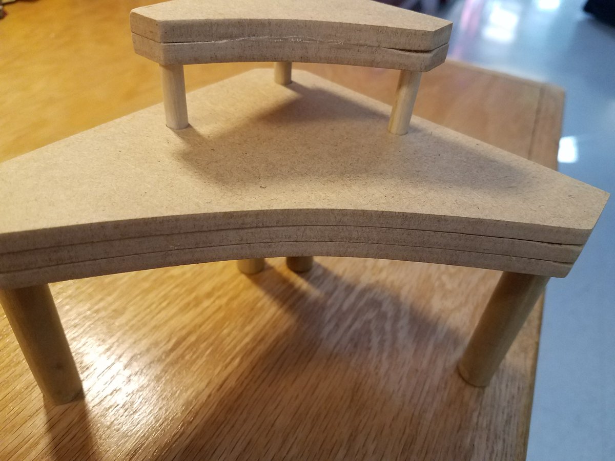 puzzshiftcreate's tweet image. #PSCengineer - making a desk from thin MDF and dowels