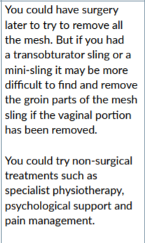SuziMarieP1's tweet photo. @MeshCampaign So why does nobody believe me when I swear to God that I still have mesh anchor in my groin. I know its there I can feel a sharp piece of barbed plastic sticking into my flesh every time I move and sitting is horrendously painful. #mesh
#FirstDoNoHarm https://t.co/DSomiIbOhJ