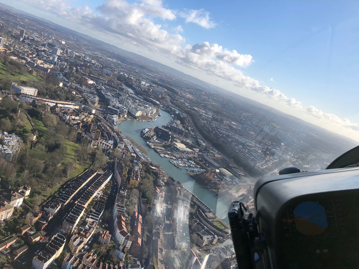 View from the crew!
Our pilot, Jim, shared this photo over Bristol this week. You can almost see summer creeping over the horizon...
Have a great Sunday!