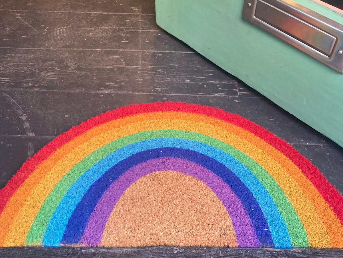 NorthdownRugs's tweet photo. @MargatePride doormats on Sale!! £22, eco friendly coir matting 40x 70cm &amp; All Proceeds go to #margatepride 🏳️‍⚧️🏳️‍🌈 #margate #loveislove #allloveisequal #rainbow #rainbowdoormat #supportlocal #northdownrugs https://t.co/9y1j1wOKY4