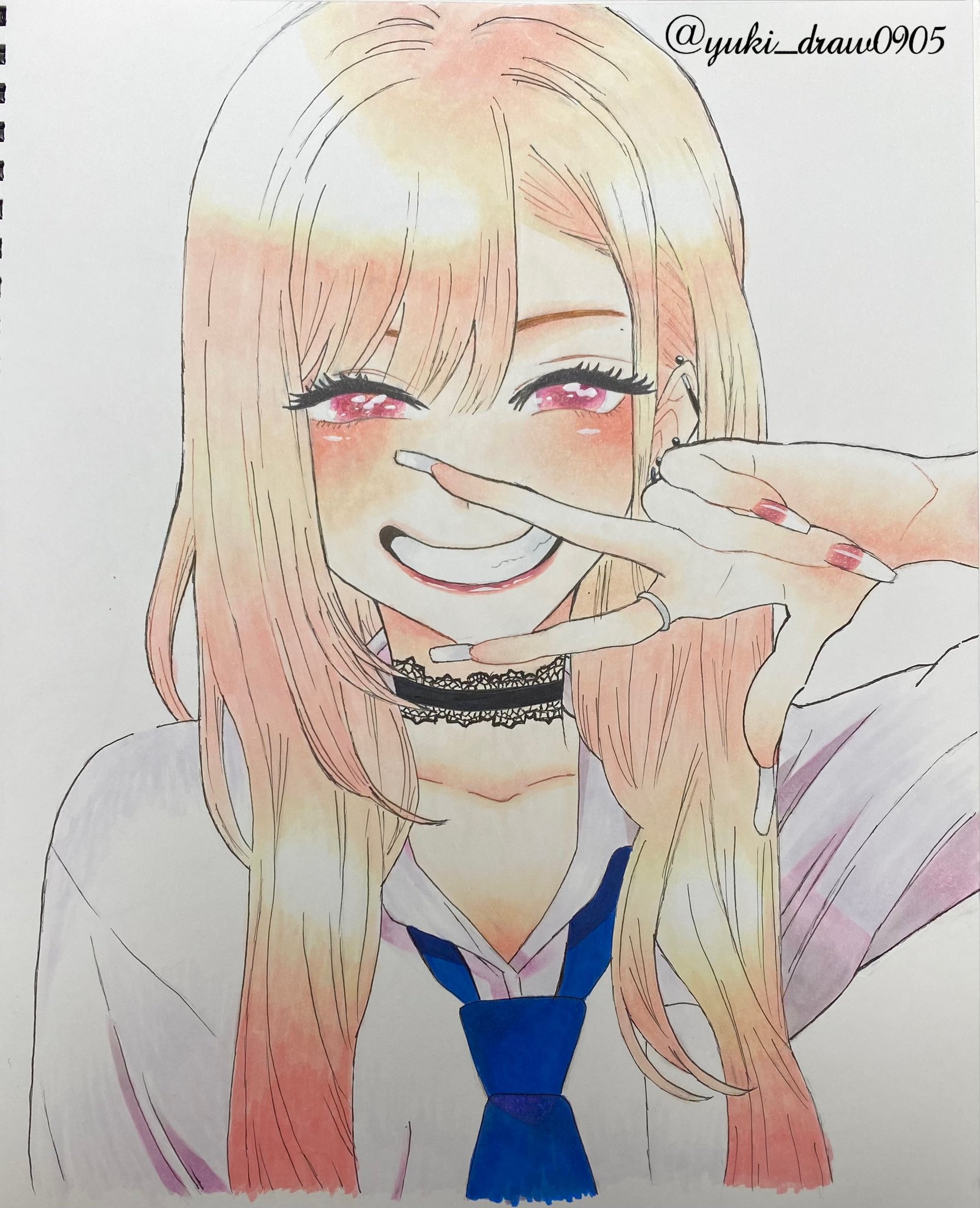 ゆうき 18 その着せ替え人形は恋をする の喜多川海夢描きました 透明感出すのむずかったァ D イラスト 模写 色鉛筆 絵描き コピック その着せ替え人形は恋をする 着せ恋 喜多川海夢 まりんちゃん T Co N0vm2zitqq Twitter