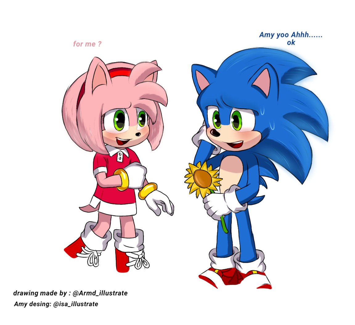 Human Sonic  Amy by Kii  rSonicTheHedgehog