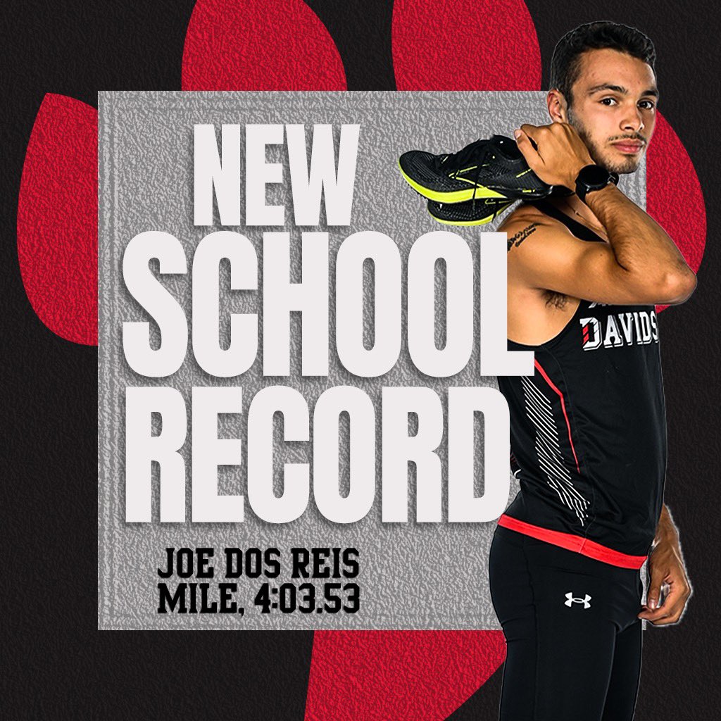 He's done it again‼️

Joe dos Reis has broken a second school record this season, this time running a 4:03.53 mile 💨