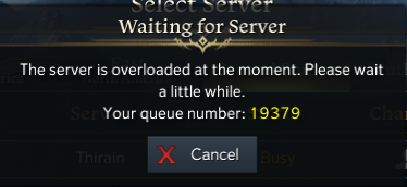 drago5614's tweet photo. @playlostark "please be patient" All we know on the EU servers is patience https://t.co/dVaLyu5APQ