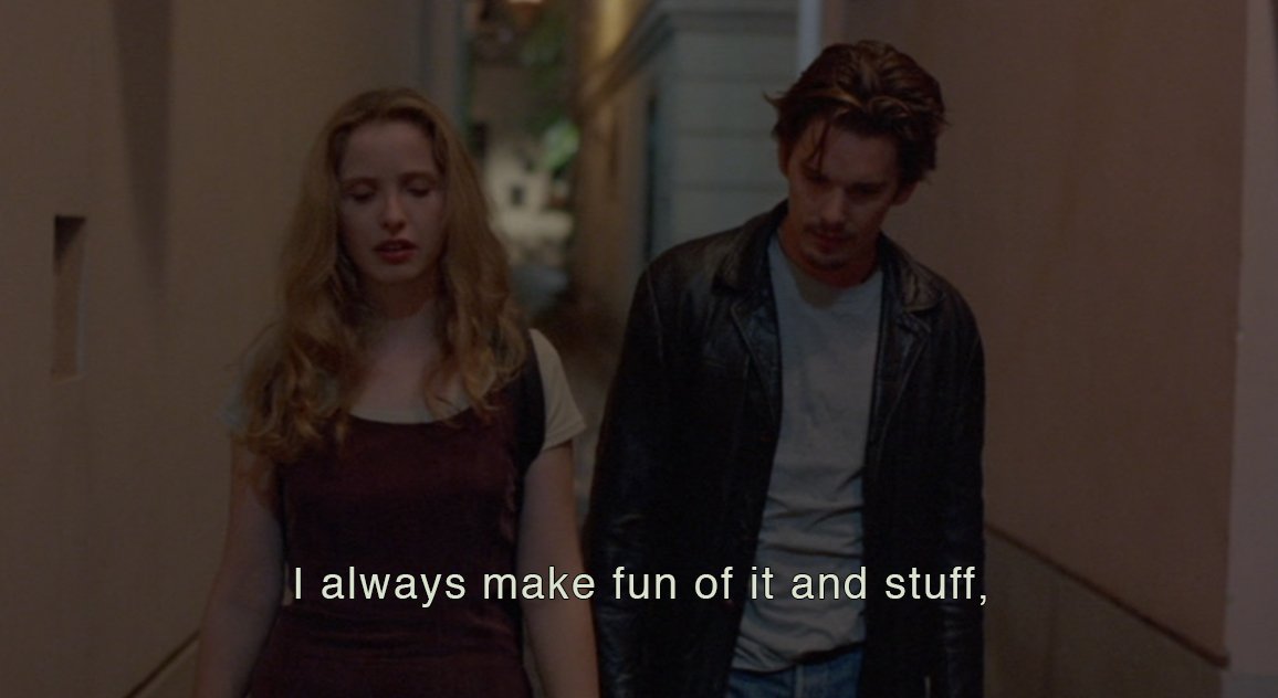 Criterion's tweet image. ☕️ BEFORE SUNRISE (1995)