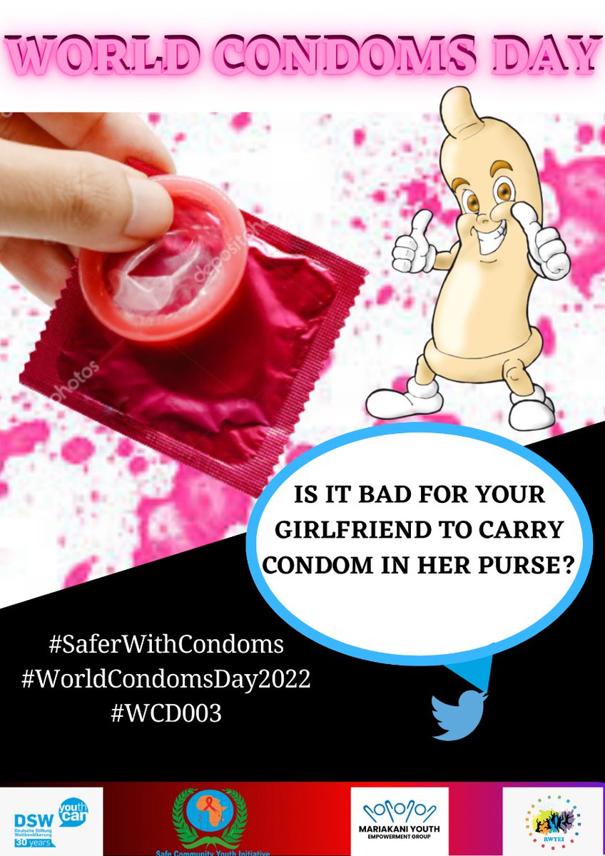 eliaskeke1's tweet photo. Sio mbaya,, ju inaonyesha kua anakupenda na anakuprotect pia. 💯
#SaferWithCondoms #WorldsCondomsDay2022 #WCD003
@DSWKenya @safecommunity4 @RisingWinners @eliaskeke1 @Rahmakhalfan6 @y2y_mr @MariakaniY @SudiOmar2 
@arenas_daniel1 https://t.co/LekF5F5QiF