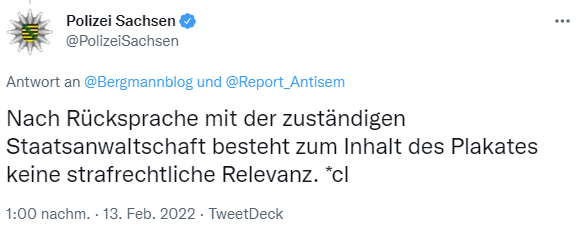 ddwiedersetzen's tweet photo. Hier folgt die Bestätigung! #13Feb #BlockDD #DD1302 https://t.co/Nh7cuRZgd9