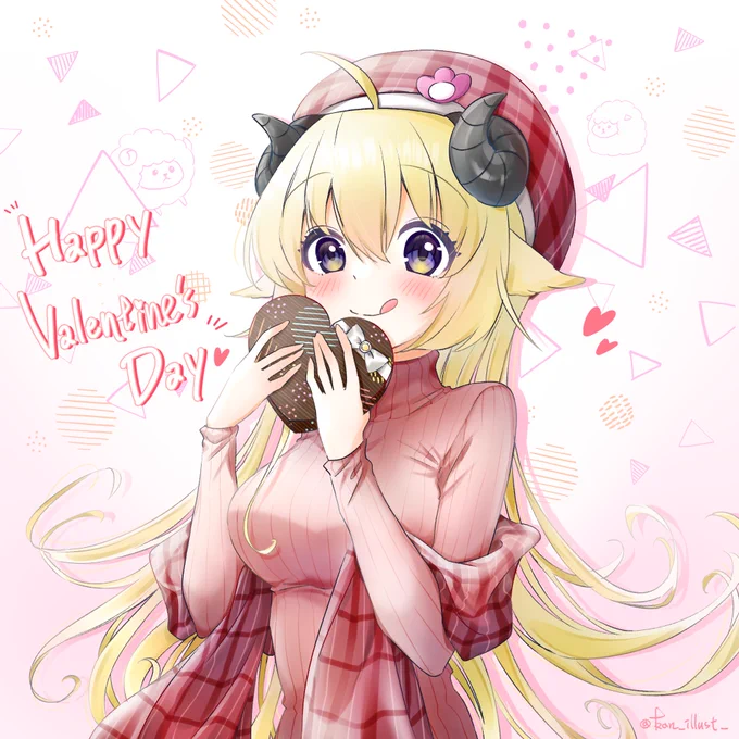 ハッピーバレンタインデー💕
#つのまきあーと 
#バレンタイン 