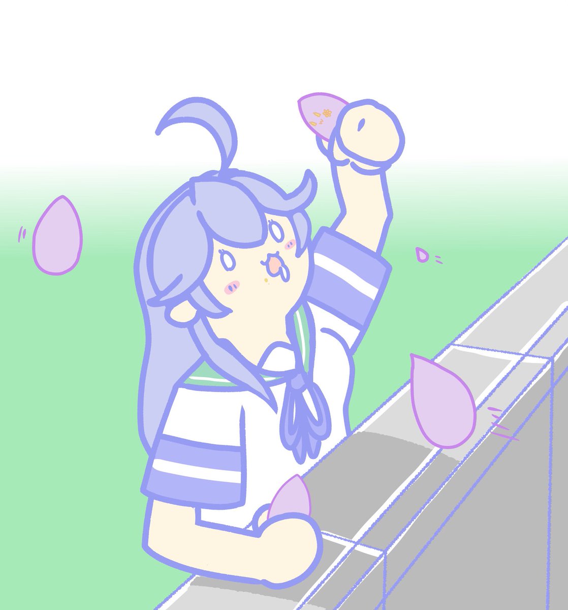 潮てゃん
 #みなさん去年の今頃はどんな絵描いてましたか 
