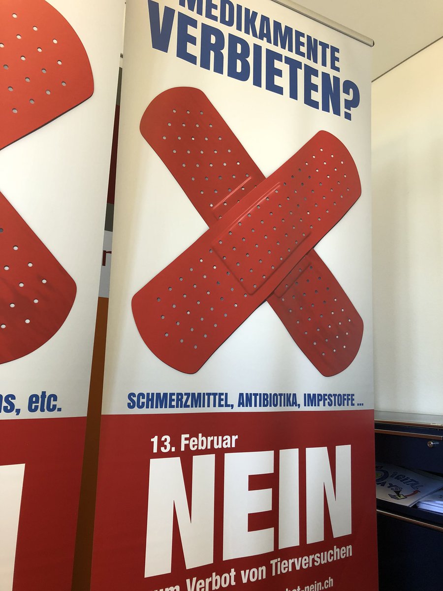 Wir freuen uns über die sehr klare Hochrechnung zum #Tierversuchsverbot. Die #Schweiz sagt laut <a href="/gfsbern/">gfs.bern</a> zu mehr als drei Vierteln Nein zur #TVI. #abst22