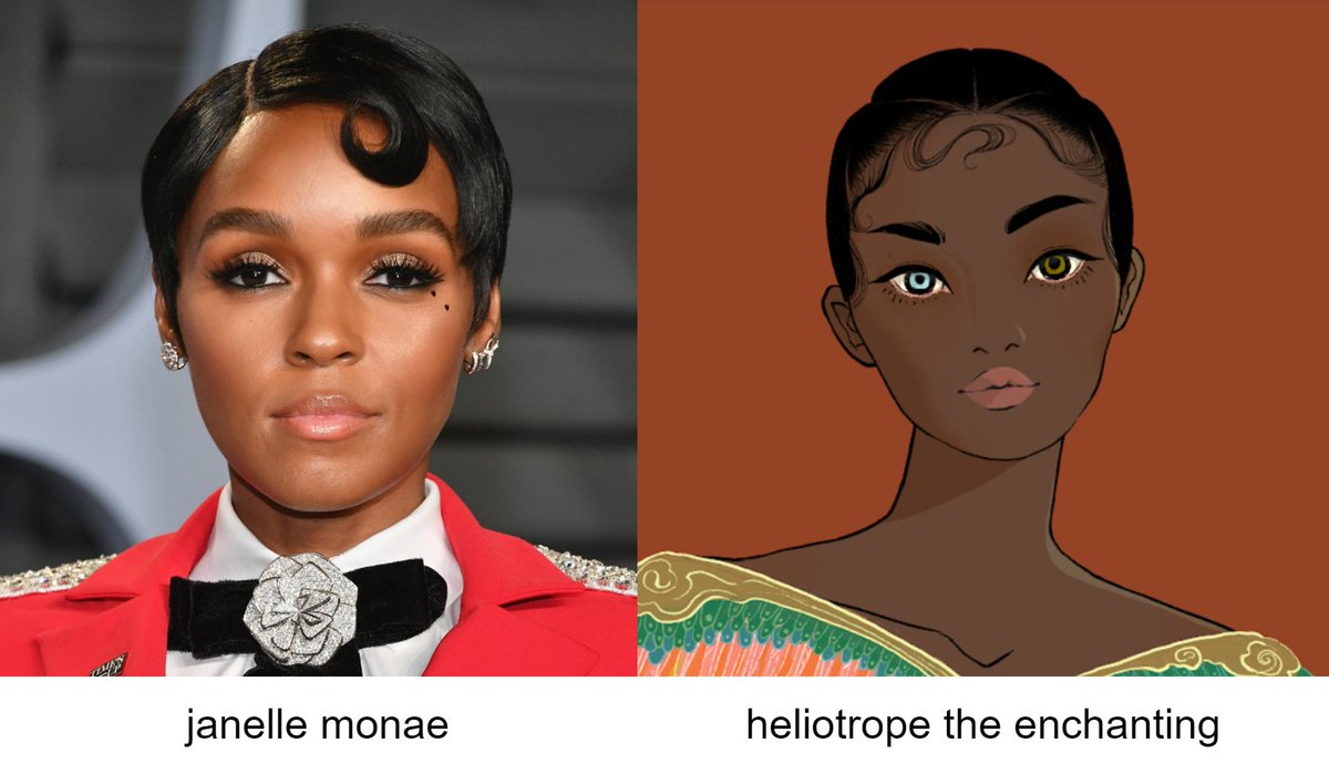 witchmatch's tweet photo. Continuing the #BlackHistoryMonth celebration with a witch match of singer-songwriter-actor-activist @JanelleMonae with @crypto_coven witch 'heliotrope the enchanting' who proclaims “MAKE YOURSELF BE HEARD” 🔥 https://t.co/YTG2TioAuO