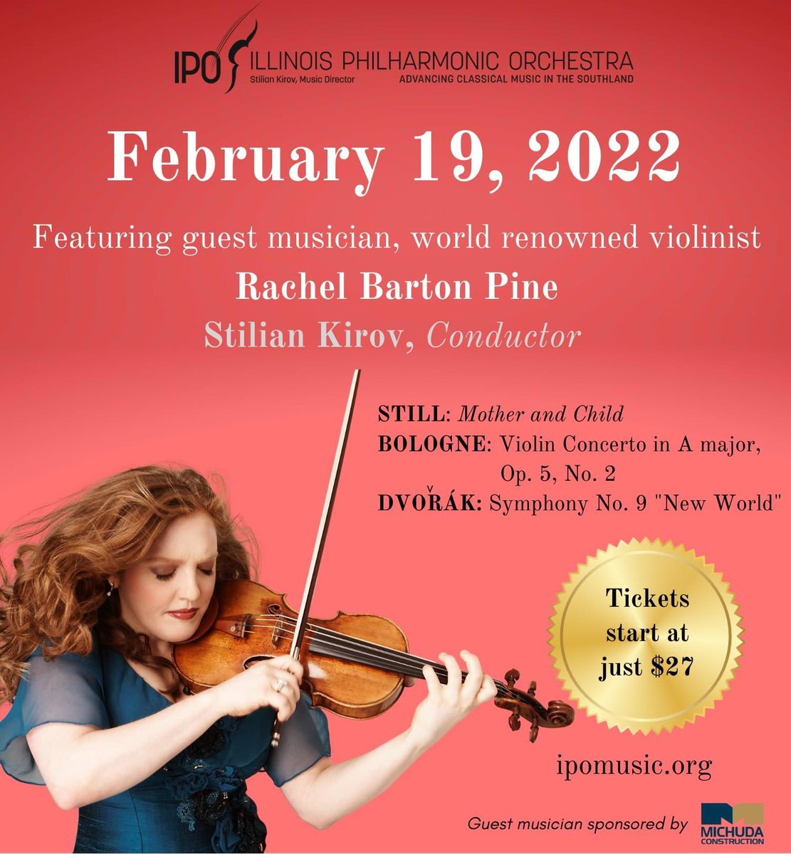 ILPhilharmonic's tweet photo. IPO returns to the stage Saturday evening - February 19 - with a concert you don't want to miss! Get your tickets at https://t.co/ooMADNv1Bj https://t.co/JSBvZHeHv8