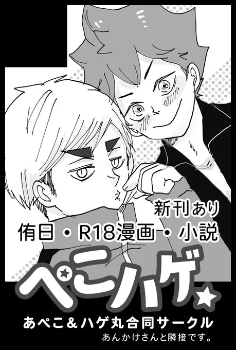 改めて。7/23(土)の侑日オンリーにあぺこさん(@orangeapecco )と合同で参加します!
隣接はあんかけさん(@ankakeoisiine )2人の本買うついでによろしくお願いします!
サクカはくみすぱさん(@kumispider )にいい感じにしてもらいました✨✨ 