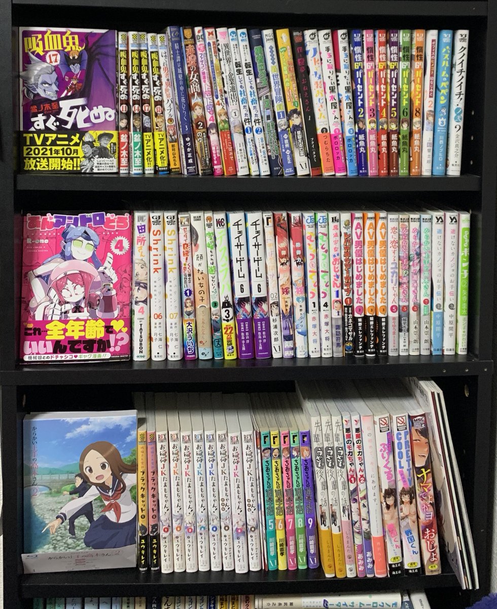 2月12日に発売した、R-oneさんの『あんアンドロどろ』4巻に吉田輝和が登場しているぞ!

本棚の「吉田輝和が何かしら登場したコーナー」もそろそろ4段目に突入しそう!アニメブルーレイはもうちょっと懐があたたかくなったら全部買い揃えよう…… 