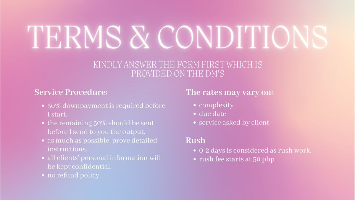 workwithtris's tweet photo. Hello, I'm Tris. You can check my commission sheet attached below to learn more about me as well as my services.
Looking forward to working with you soon!
☻Proofs and feedbacks: #TrisWorks https://t.co/DafQDpdDwk