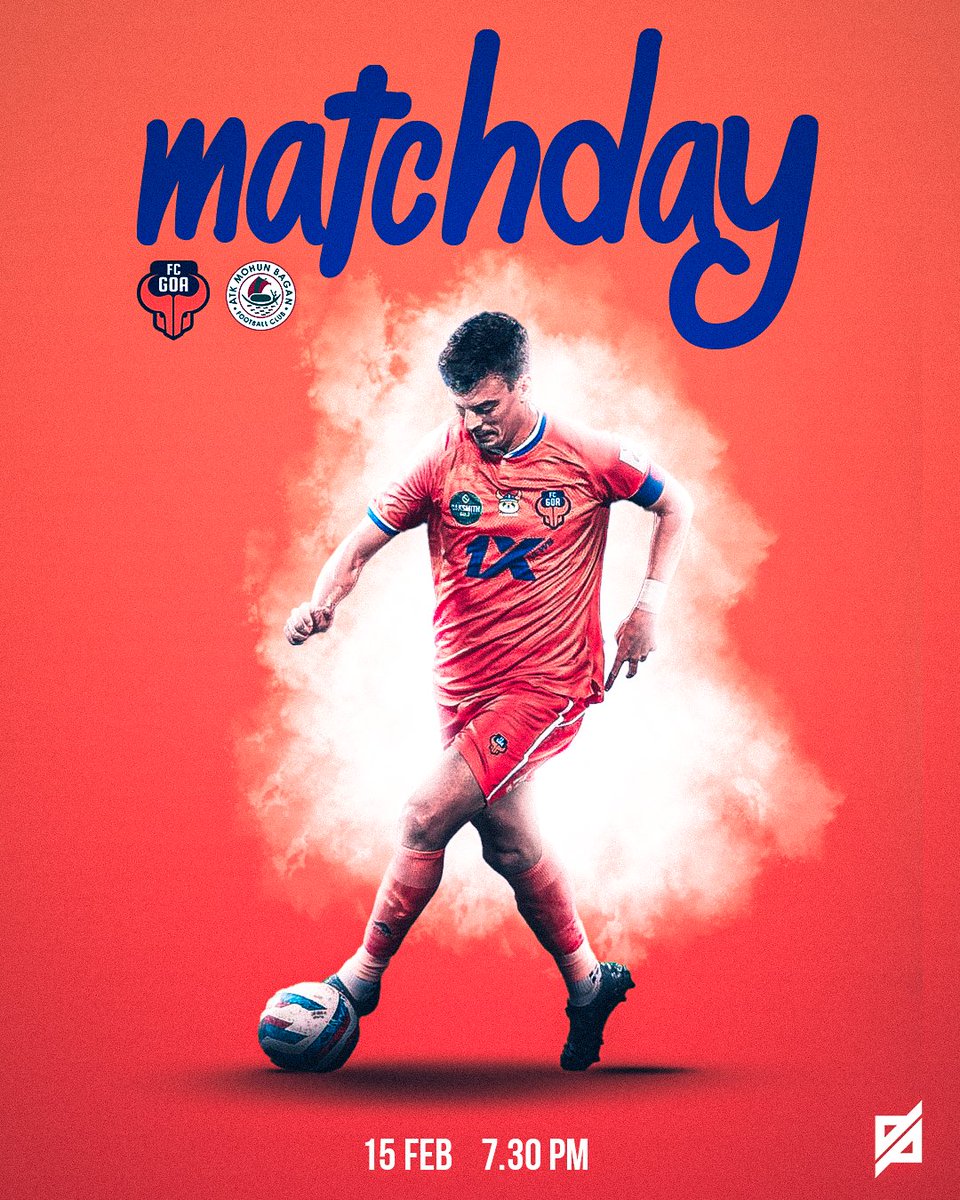 ddgraphics_'s tweet photo. Here's my entry for the #ForcaFansFeb Matchday poster design 🙌🏻🎨
#ForcaFansPoster #forcagoa #fcgoa #Isl @FCGoaOfficial https://t.co/Qqy6CT54iJ