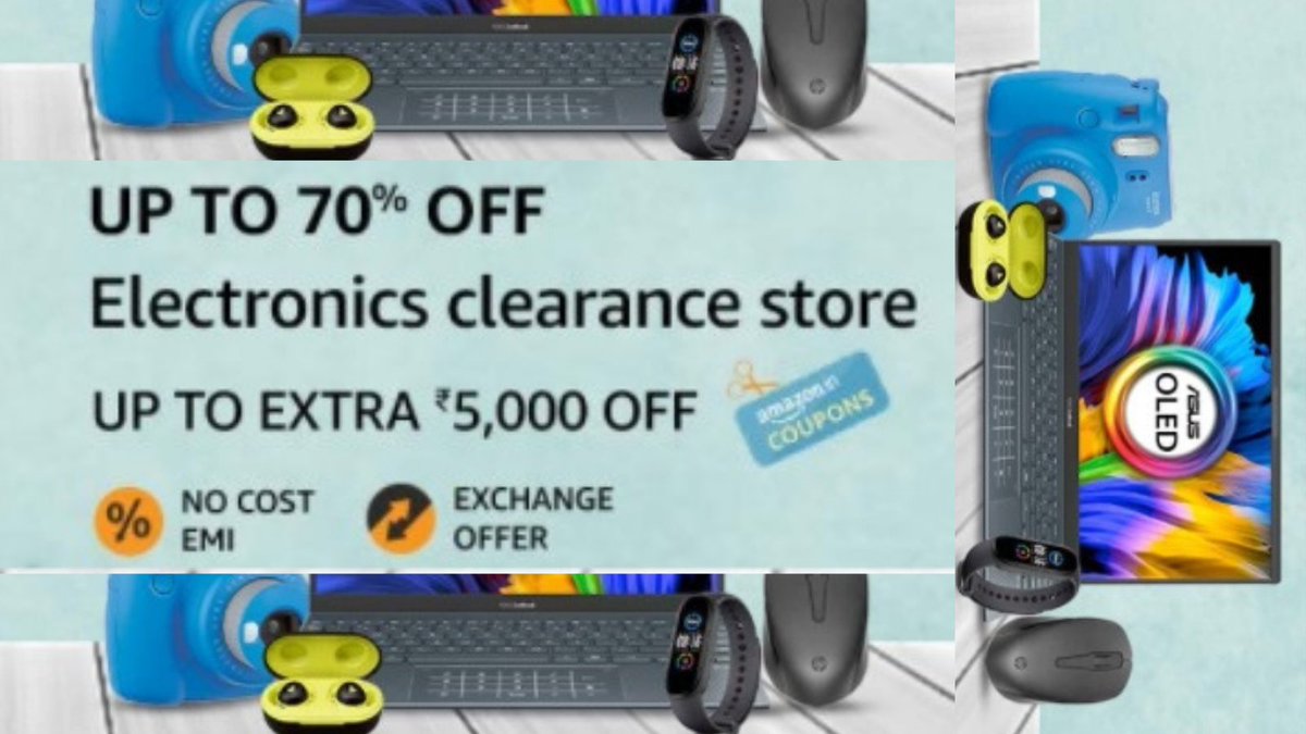 TechFashionSty2's tweet image. Laptops, Headphones, and Much More Electronics Products &amp;amp; Accessories are on Sale on Amazon | Up To 70% Off|  Check it Out
amzn.to/3GIzm77
#Amazon #AmazonSale #LaptopsSale #Laptops #ElectronicsSale #Headphones #HeadphonesSale #Sale