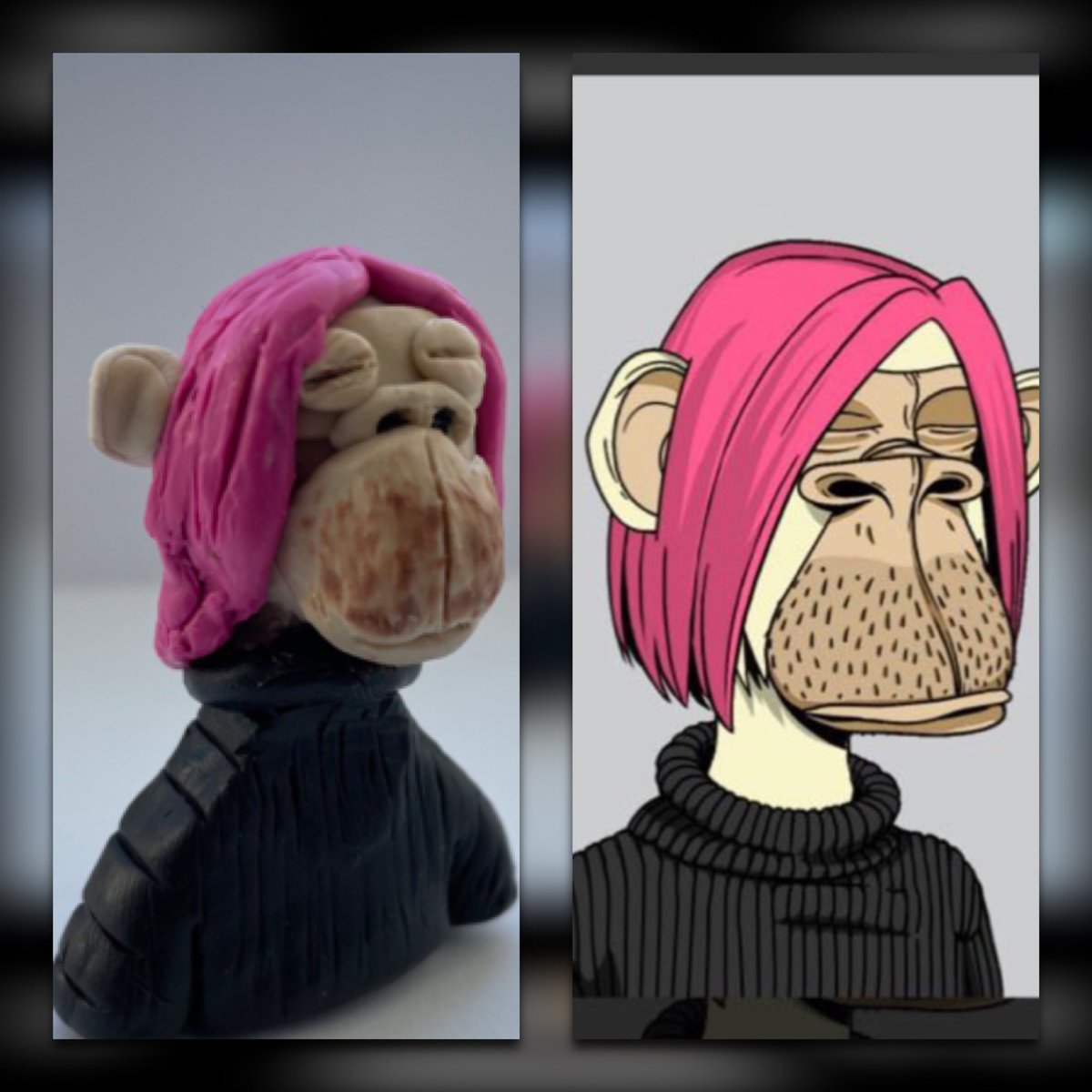 Monkey_friends_'s tweet photo. mood pink @BoredApeYC 😆🤟 https://t.co/spSBkmUtYB