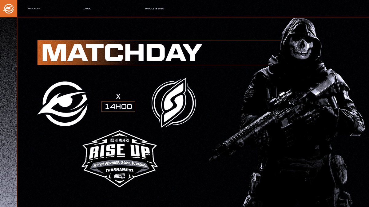OracleEsport's tweet photo. ⚔ #OracleGold | #HitmakerRiseUp
Après leurs première défaite face à Clutch Rayn notre roster #OracleGold affronte Sked Esport en LB !
🏆 @HitMakersFr x @espotparis
🆚 @sked_esport
▶ LB finale
📺 https://t.co/x2eDnOx1qU
🎙 @Ozary_Fr x @UgoLefevre
Bonne chance à tous 👁 https://t.co/8wIySOMuS7